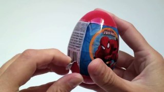 Amazing Surprise Egg Spiderman Candies Surprise Egg Unwrapping Marvel collection Kidstvson