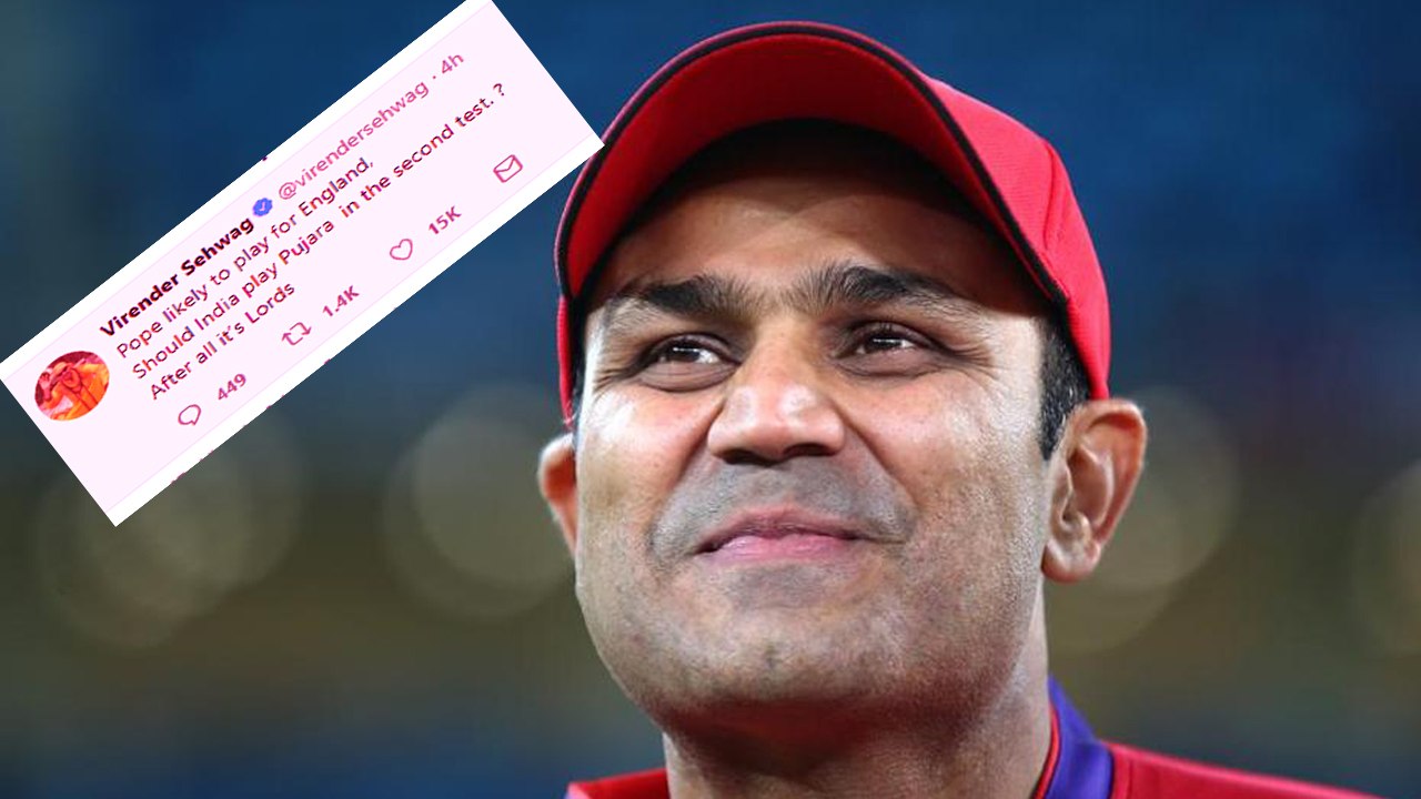 India Vs England 2nd Test: Virender Sehwag Funny Tweet before Lord's Test | वनइंडिया हिंदी