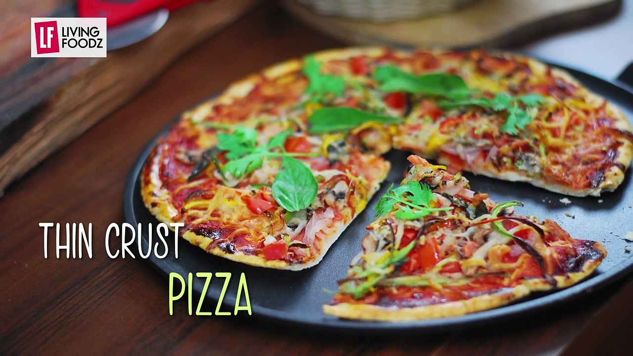 Thin Crust Pizza- Snacks Recipe