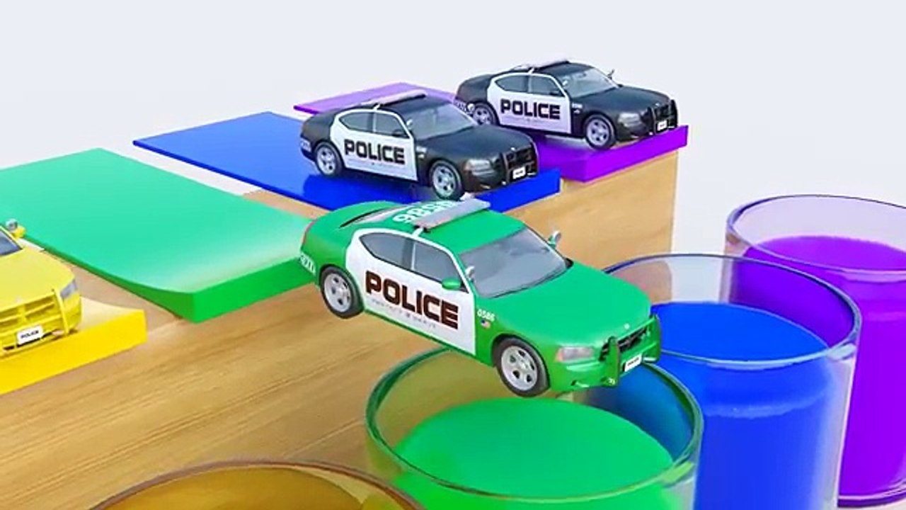 LEARN COLORS FOR KIDS | Emergency Cars on a Toy Train | Babies Educational Video