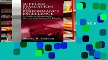 Open EBook Supplier Evaluation and Performance Excellence online