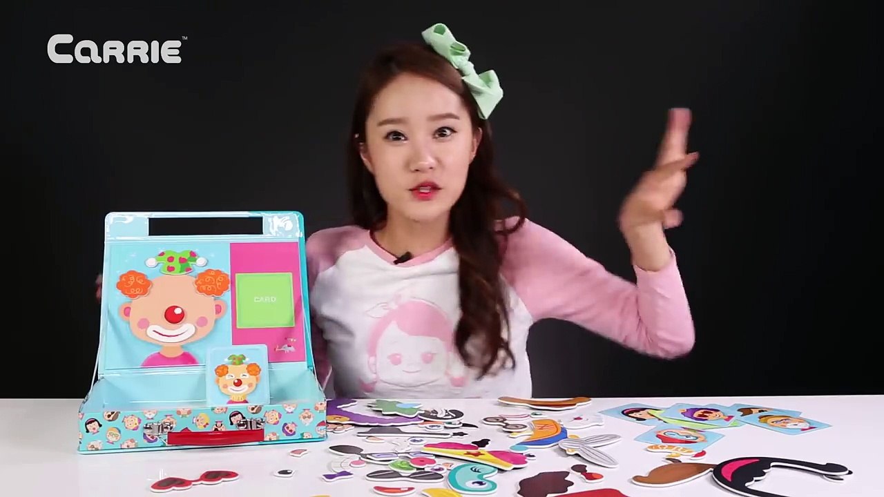 캐리의 마그네틱 얼굴 꾸미기 장난감 자석 놀이 CarrieAndToys