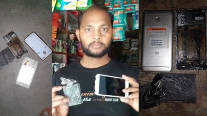 जोरदार धमाके के साथ फटा चाइनीज फोन, बाल-बाल बचा दुकानदार