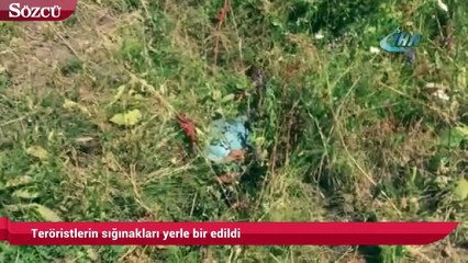 Download Video: Teröristlerin sığınakları yerle bir edildi