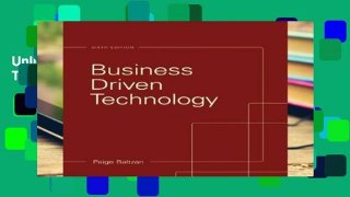 Unlimited acces Business Driven Technology Book