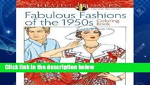 New Trial Creative Haven Fabulous Fashions of the 1950s Coloring Book (Creative Haven Coloring