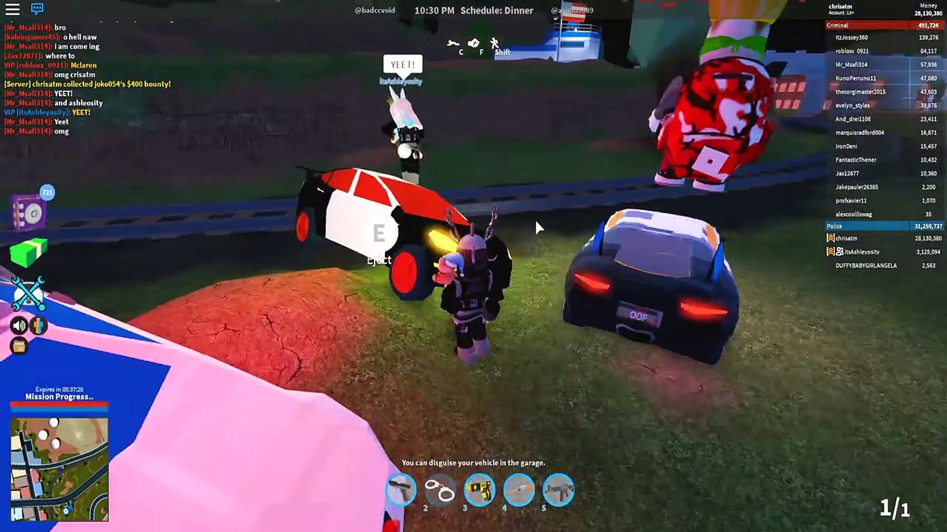 cops vs robbers new hidden weapon place roblox