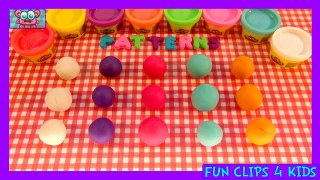 Learn patterns with Play Doh balls! preschool exercise toys kinder surprise play doh schoo