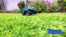 Monster Trucks for Kids Hot Wheels Monster Jam Monster Truck Stunts Teaching Colors for Ch