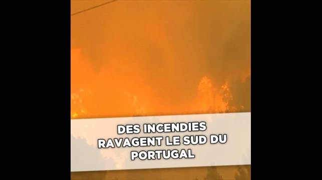 Des incendies ravagent le sud du Portugal