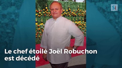 Le chef étoilé Joël Robuchon est décédé à 73 ans