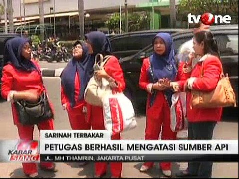 Gedung Sarinah di MH Thamrin Terbakar