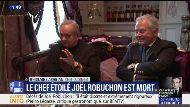 Le décès de Joël Robuchon va laisser un grand vide , considère Ghislaine Arabian