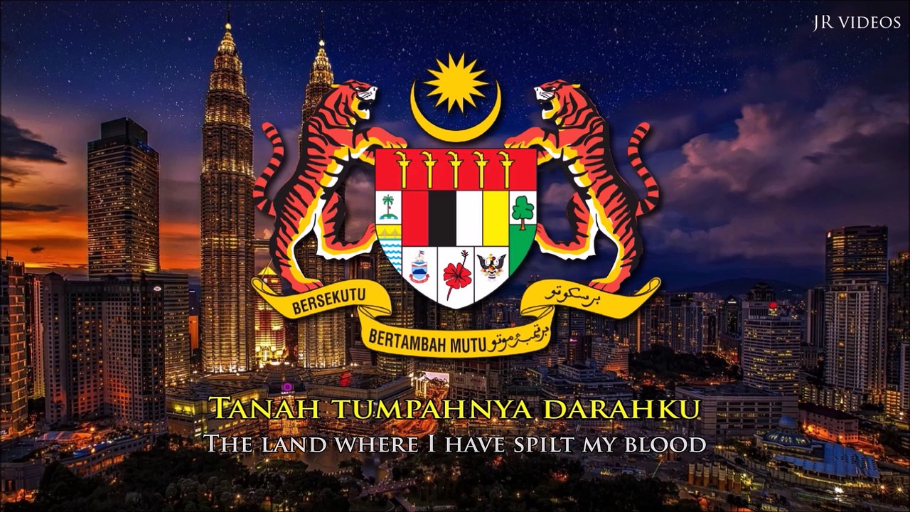National anthem of Malaysia (MAY/EN lyrics)