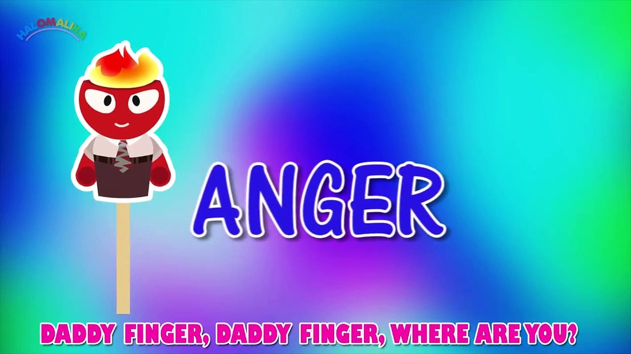 Inside Out Finger Family nursery rhymes By Halomalika