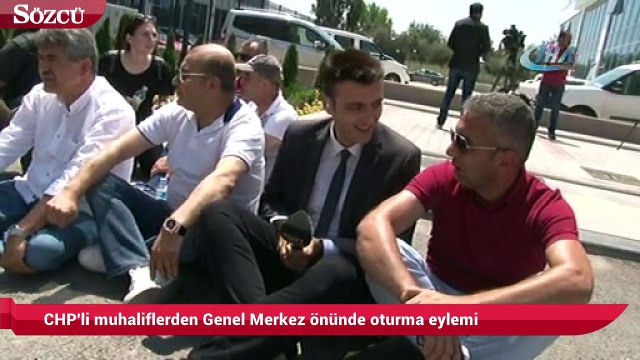 CHP önünde oturma eylemi