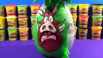 The Lion king toys GIANT PUMBAA Surprise Egg Play Doh from The Lion King Simba