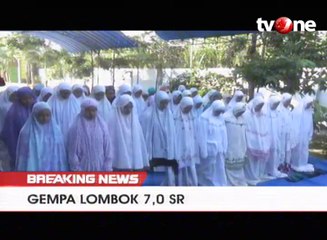 Doakan Korban Gempa, Santri Gelar Salat Gaib