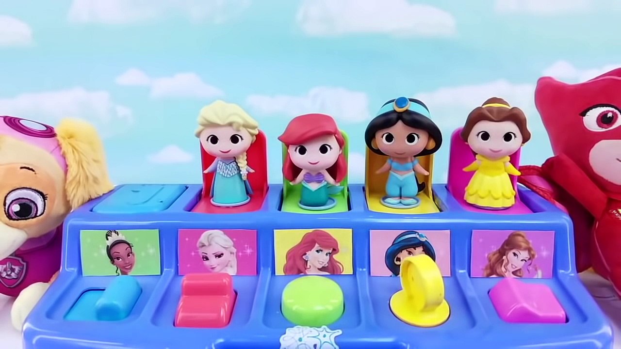 Learn Colors Doc McStuffins Crayons Disney Princess Pop Ups Toys Playdoh Clay Foam Surpris