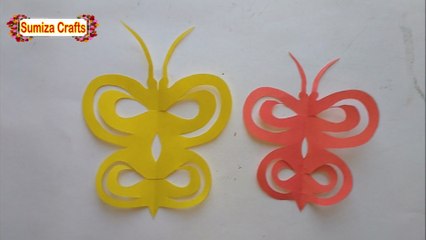 DIY: How to make beautiful butterfly with colour paper 2018