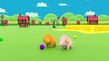 Learns Shapes With Domino Blocks Learn with Dino the Dinosaur