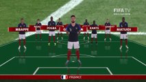 LINEUPS – FRANCE v CROATIA - 2018 FIFA World Cup™ FINAL - sports synthesis