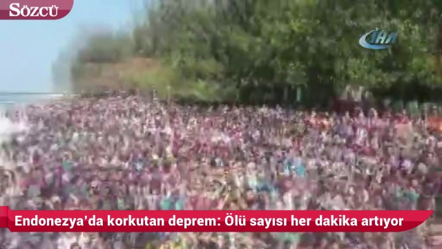 Endonezya’da korkutan deprem Ölü sayısı her dakika artıyor