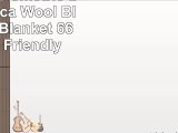 Recycled Geometric Design Alpaca Wool Blend Fiber Blanket 66x 94 Eco Friendly