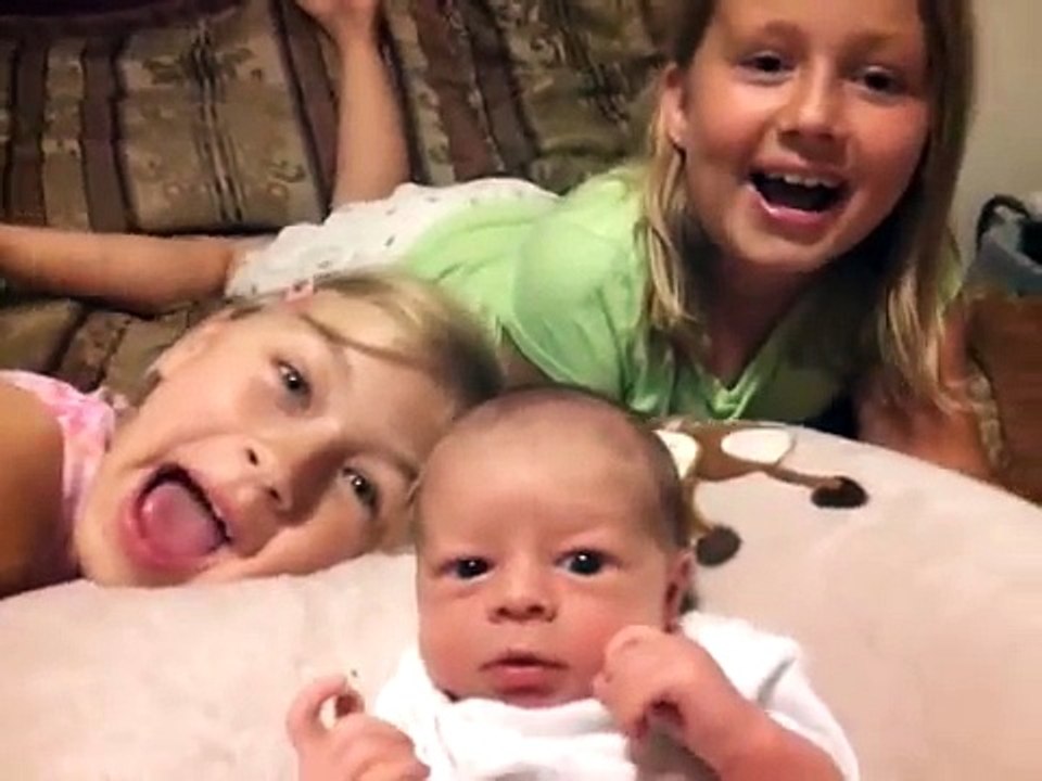 Kids Meet Their Newborn Baby Brother !