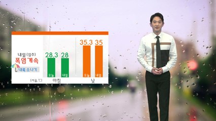 [날씨] 밤사이 소나기 주의...내일 '입추'에도 폭염 기승 / YTN