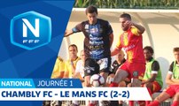 J1   FC Chambly - Le Mans FC (2-2), le résumé
