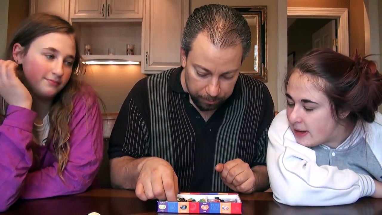 Dad Trips Over Toys Prank on Girls Baby Bath Time Fun Family Bean Boozled Challenge