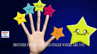 The STAR Finger Family | Star Finger Family Cartoon Nursery Rhyme | STAR Daddy Finger Fami