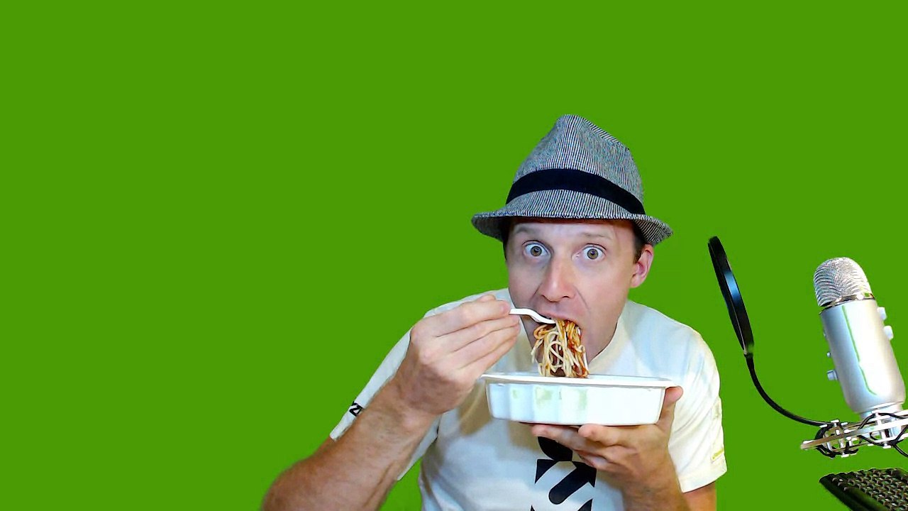 Eating spaghetti