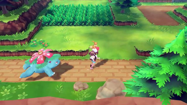 Pokémon: Let's Go Evoli/Pikachu, Florizarre allonge ses pattes et surprend les joueurs