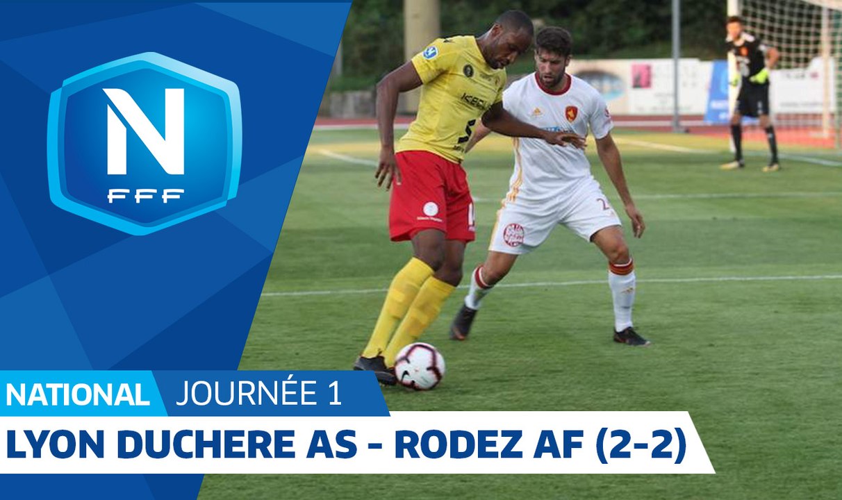 J1 : Lyon Duchère AS - Rodez Aveyron F. (2-2), le résumé