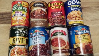 Store Bought Canned Food for Prepper SHTF Stockpile Pros and Cons! :)