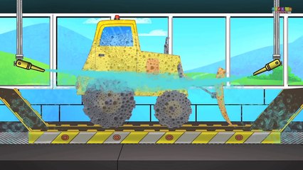 Bulldozer Car Wash | Construction Vehicle | Car Wash