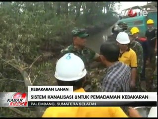 Kanalisasi di Palembang untuk Atasi Kebakaran Lahan