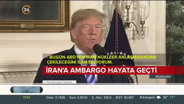 İran'a ambargo hayata geçti