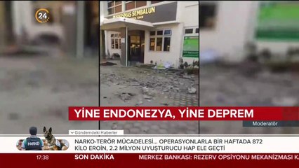 Yine Endonezya, yine deprem