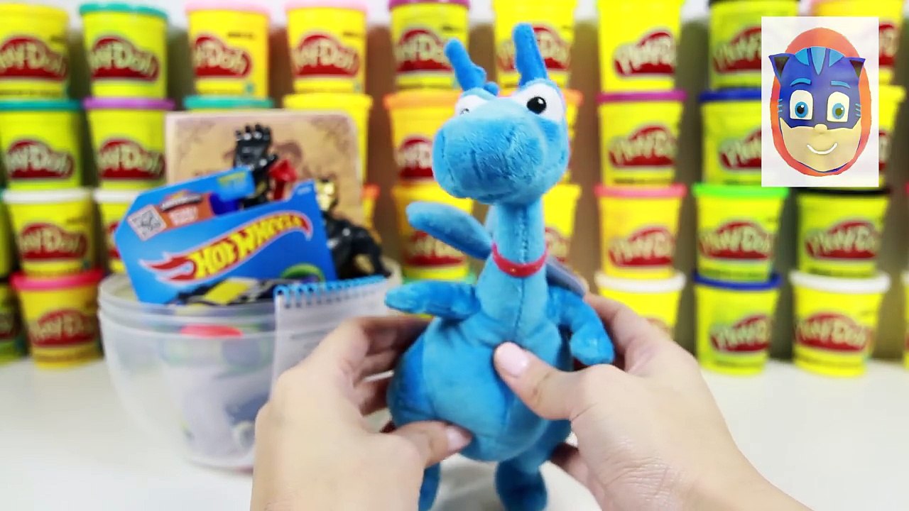 PlayDoh Surprise Egg Learning Colors with PJ Masks Catboy Fun Surprise Play Doh Egg