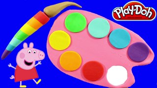 Play doh toys Create rainbow paint wonderful with play dough