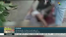 Ataque con cuchillo en China deja 3 muertos y 6 heridos