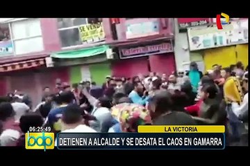 La Victoria: detienen a alcalde y se desata el caos en calles de Gamarra