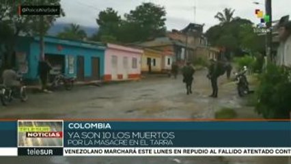 Suman 10 los campesinos colombianos asesinados en Catatumbo