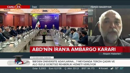 ABD'nin İran'a ambargo kararı