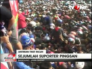 Kericuhan Warnai Antrean Tiket Laga Persib vs Mitra Kukar