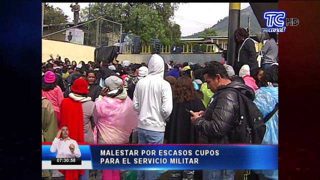 Malestar por escasos cupos para el servicio militar