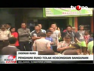Penghuni Ruko di Medan Tolak Kosongkan Bangunan